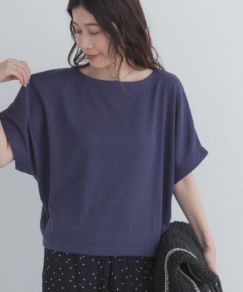 URBAN RESEARCH DOORS(アーバンリサーチドアーズ)の「ラフインレイ袖タックプルオーバー(Tシャツ/カットソー・レディース・ブルー/ナチュラル/キャメル・FREE)」の18枚目の写真