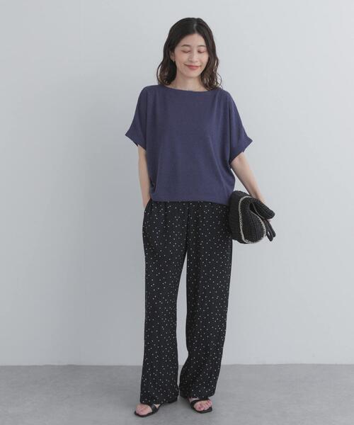 URBAN RESEARCH DOORS(アーバンリサーチドアーズ)の「ラフインレイ袖タックプルオーバー(Tシャツ/カットソー・レディース・ブルー/ナチュラル/キャメル・FREE)」の19枚目の写真