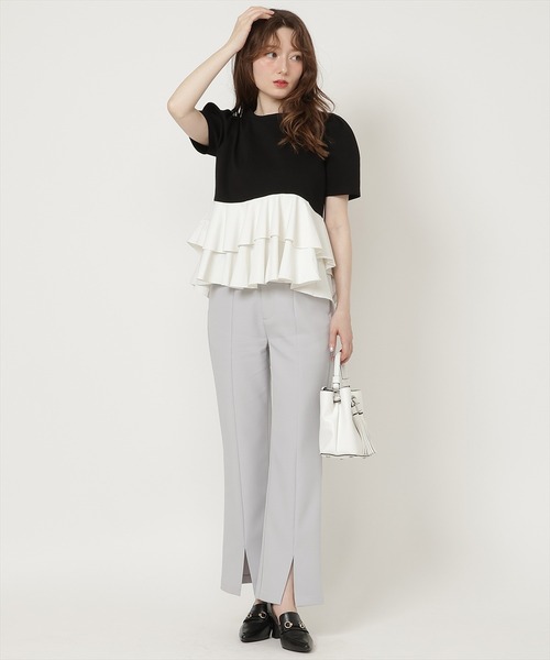 SWINGLE（スウィングル）の「センタースリットパンツ（その他パンツ・レディース・ベージュ/ライトグレー/ブラック・MEDIUM/SMALL）」の18枚目の写真