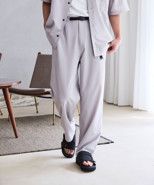 le cercle ADAM ET ROPE'(ルセルクルアダムエロペ)の「ロフトエアテーパードイージーパンツ/セットアップ対応/接触冷感/UVケア(その他パンツ・メンズ・ネイビー/ブラック/ライトグレー/ダークブラウン・L/LL/M/S)」の21枚目の写真