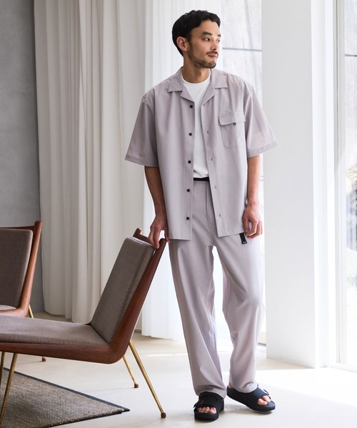 le cercle ADAM ET ROPE'(ルセルクルアダムエロペ)の「ロフトエアテーパードイージーパンツ/セットアップ対応/接触冷感/UVケア(その他パンツ・メンズ・ネイビー/ブラック/ライトグレー/ダークブラウン・L/LL/M/S)」の22枚目の写真