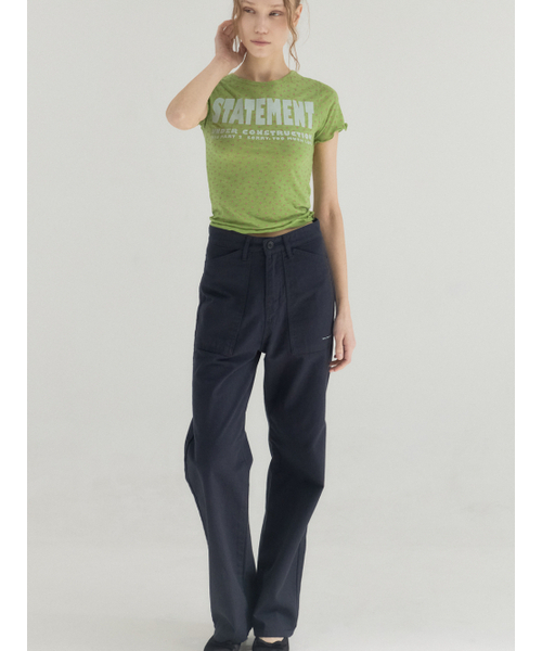 Sorry,Too Much Love（ソーリートゥーマッチラブ）の「Carpenter Pocket Cotton Trousers_Navy（その他パンツ・レディース・その他・FREE）」の2枚目の写真