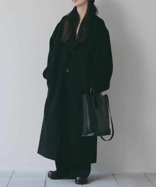 TODAYFUL(トゥデイフル)の「【TODAYFUL/トゥデイフル】Wool Over Coat/ウールオーバーコート(その他アウター・レディース・ダークブラウン/ブラック/チャコールグレー・38/36)」の4枚目の写真