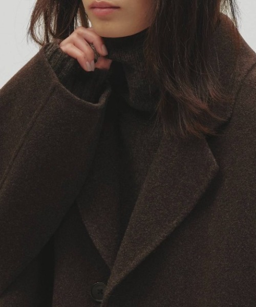 TODAYFUL(トゥデイフル)の「【TODAYFUL/トゥデイフル】Wool Over Coat/ウールオーバーコート(その他アウター・レディース・ダークブラウン/ブラック/チャコールグレー・38/36)」の7枚目の写真