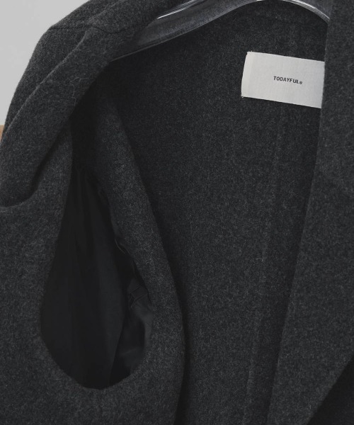 TODAYFUL(トゥデイフル)の「【TODAYFUL/トゥデイフル】Wool Over Coat/ウールオーバーコート(その他アウター・レディース・ダークブラウン/ブラック/チャコールグレー・38/36)」の16枚目の写真