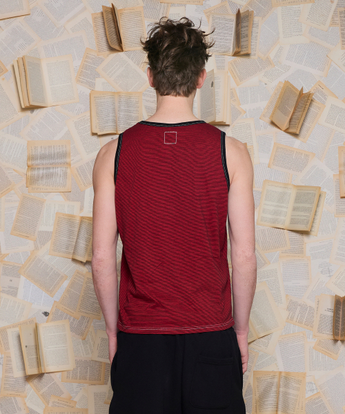 UNALLOYED(アナロイド)の「ウェスタンストライプスリーブレス/レッド(Tシャツ/カットソー・メンズ・その他・SMALL/MEDIUM/LARGE)」の3枚目の写真