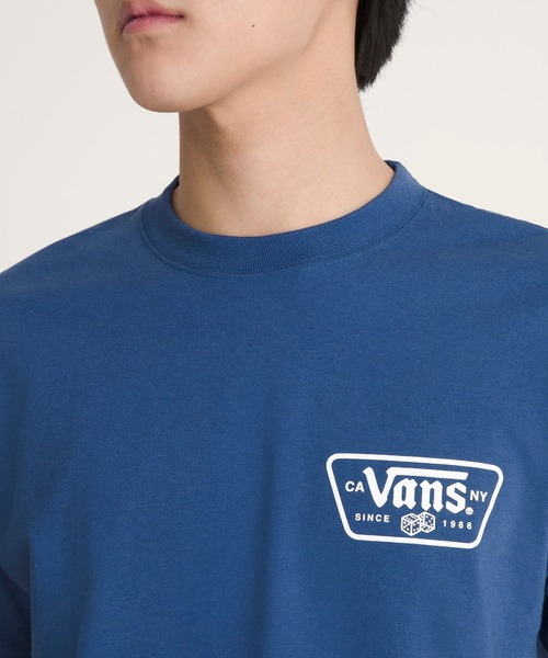 VANS（バンズ）の「ニューパッチ Tシャツ / Knu Patch SS Tee True Navy VN000WU85TU1（Tシャツ/カットソー・メンズ・ネイビー・LARGE/MEDIUM/X-LARGE/SMALL）」の3枚目の写真
