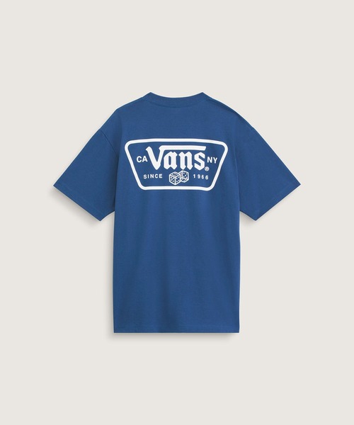 VANS（バンズ）の「ニューパッチ Tシャツ / Knu Patch SS Tee True Navy VN000WU85TU1（Tシャツ/カットソー・メンズ・ネイビー・LARGE/MEDIUM/X-LARGE/SMALL）」の4枚目の写真