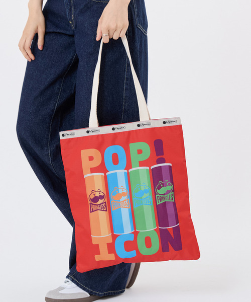 LeSportsac(レスポートサック)の「【LeSportsac×Pringles】GRAND EMERALD TOTE プリングルズポップアイコントート(トートバッグ・レディース・レッド・FREE)」の2枚目の写真