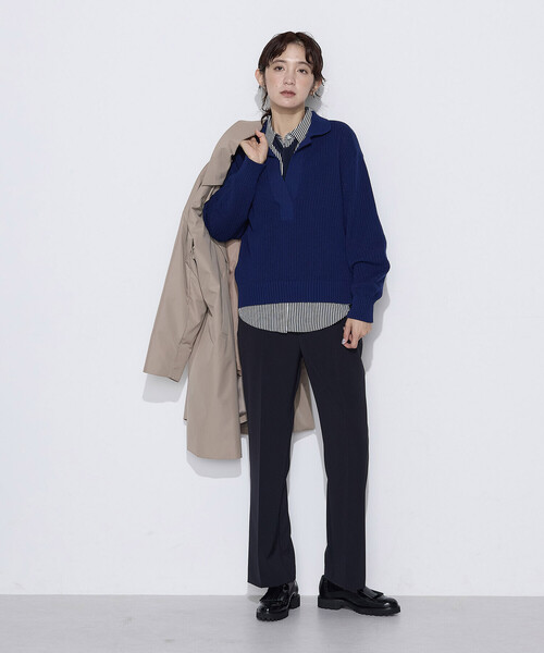 COMME CA（コムサ）の「〔 TALLサイズ 〕 リリヤーン スキッパープルオーバー（ニット/セーター・レディース・ブルー・15号）」の8枚目の写真