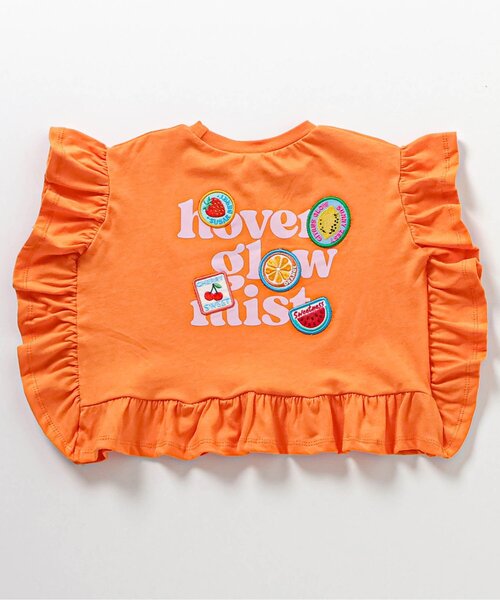 apres les cours（アプレレクール）の「フリルロゴワッペン半袖Tシャツ（Tシャツ/カットソー・キッズ・アイボリー/オレンジ/パープル・140/130/120/110/100/90/80）」の7枚目の写真