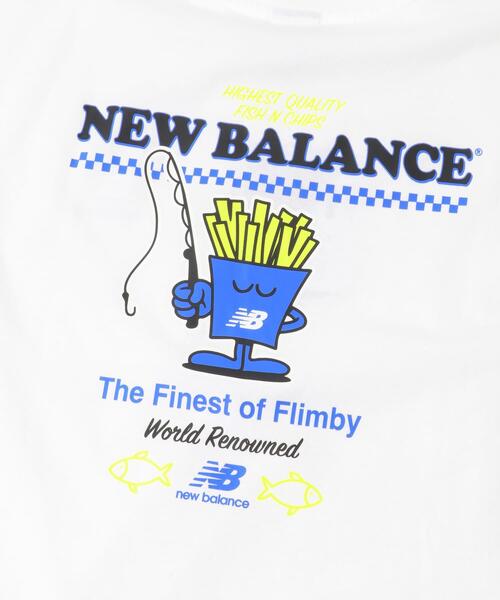 NEW BALANCE(ニューバランス)の「NEW BALANCE フィッシュアンドチップスTシャツ(Tシャツ/カットソー・メンズ・ブルー/ホワイト・LARGE/MEDIUM)」の5枚目の写真