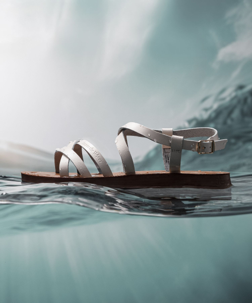 JESUS ON THE WATER（ジーザスオンザウォーター）の「JESUS SANDAL Negev 牛革ストラップサンダル2cm -JOW108 (4カラー)（サンダル・レディース・グリーン/キャメル/ブラック/アイボリー・23cm/23.5cm/24cm/24.5cm/25cm/25.5cm）」の8枚目の写真