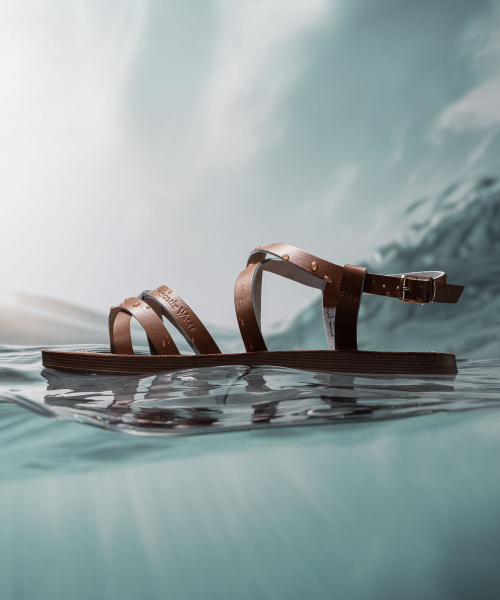 JESUS ON THE WATER（ジーザスオンザウォーター）の「JESUS SANDAL Negev 牛革ストラップサンダル2cm -JOW108 (4カラー)（サンダル・レディース・グリーン/キャメル/ブラック/アイボリー・23cm/23.5cm/24cm/24.5cm/25cm/25.5cm）」の9枚目の写真
