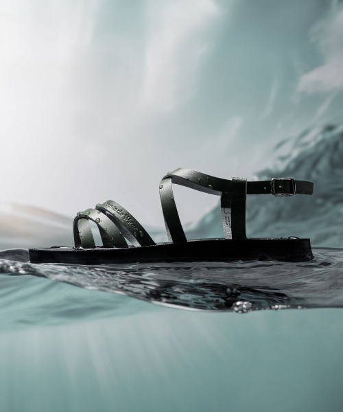 JESUS ON THE WATER（ジーザスオンザウォーター）の「JESUS SANDAL Negev 牛革ストラップサンダル2cm -JOW108 (4カラー)（サンダル・レディース・グリーン/キャメル/ブラック/アイボリー・23cm/23.5cm/24cm/24.5cm/25cm/25.5cm）」の10枚目の写真