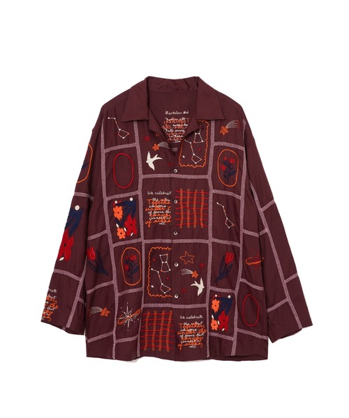 LEIN(リーン)の「パッチワーク刺繍シャツ(シャツ/ブラウス・レディース・ブラウン/オフホワイト・2/1)」の2枚目の写真
