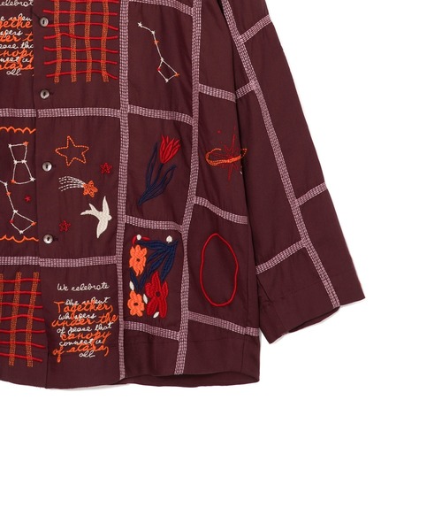 LEIN(リーン)の「パッチワーク刺繍シャツ(シャツ/ブラウス・レディース・ブラウン/オフホワイト・2/1)」の16枚目の写真