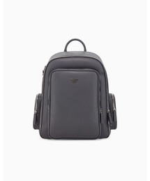 EMPORIO ARMANI | <オンライン限定>【エンポリオ アルマーニ】メタリックロゴ テクスチャード バックパック　大容量(バックパック/リュック)