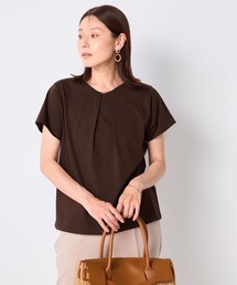 GALLORIA | 【接触冷感・UVカット】Vネックパーツプルオーバー(Tシャツ/カットソー)