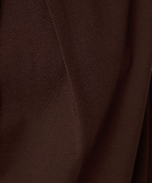 GALLORIA（ギャローリア）の「【接触冷感・UVカット】Vネックパーツプルオーバー（Tシャツ/カットソー・レディース・ネイビー/ピンク/ブラウン/ボルドー/ホワイト・LL/L/M/S）」の14枚目の写真