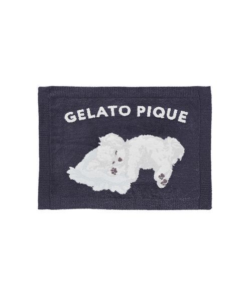 gelato pique(ジェラートピケ)の「【CAT&DOG】マルチーズ柄ブランケット(その他ペットグッズ・レディース・ブルー/ネイビー・F)」の2枚目の写真