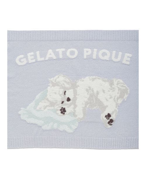gelato pique(ジェラートピケ)の「【CAT&DOG】マルチーズ柄ブランケット(その他ペットグッズ・レディース・ブルー/ネイビー・F)」の5枚目の写真