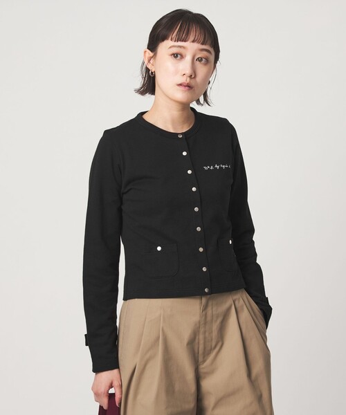 To b. by agnes b.(トゥービーバイアニエスベー)の「<To b. by agnes b.コラボ>ドットボタン カーディガン(カーディガン/ボレロ・レディース・ブラック/ブラウン/レッド・FREE)」の11枚目の写真