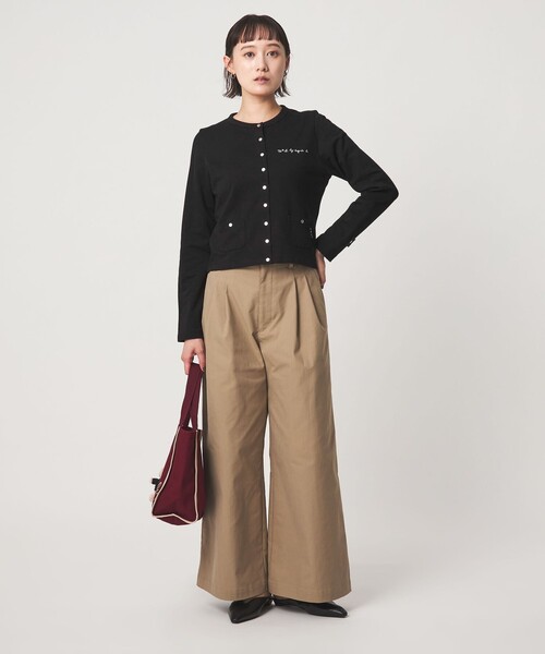 To b. by agnes b.(トゥービーバイアニエスベー)の「<To b. by agnes b.コラボ>ドットボタン カーディガン(カーディガン/ボレロ・レディース・ブラック/ブラウン/レッド・FREE)」の13枚目の写真