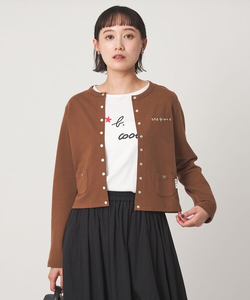 To b. by agnes b.(トゥービーバイアニエスベー)の「<To b. by agnes b.コラボ>ドットボタン カーディガン(カーディガン/ボレロ・レディース・ブラック/ブラウン/レッド・FREE)」の17枚目の写真