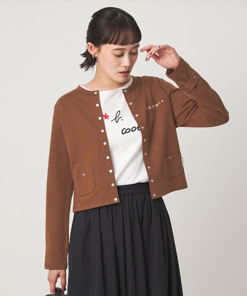 To b. by agnes b.(トゥービーバイアニエスベー)の「<To b. by agnes b.コラボ>ドットボタン カーディガン(カーディガン/ボレロ・レディース・ブラック/ブラウン/レッド・FREE)」の18枚目の写真