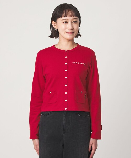 To b. by agnes b.(トゥービーバイアニエスベー)の「<To b. by agnes b.コラボ>ドットボタン カーディガン(カーディガン/ボレロ・レディース・ブラック/ブラウン/レッド・FREE)」の21枚目の写真