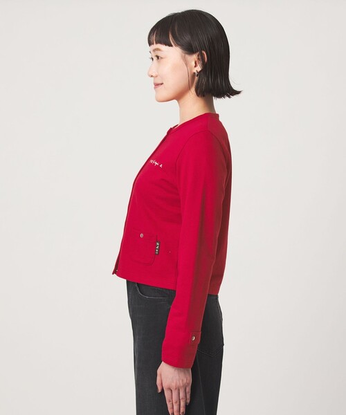 To b. by agnes b.(トゥービーバイアニエスベー)の「<To b. by agnes b.コラボ>ドットボタン カーディガン(カーディガン/ボレロ・レディース・ブラック/ブラウン/レッド・FREE)」の22枚目の写真