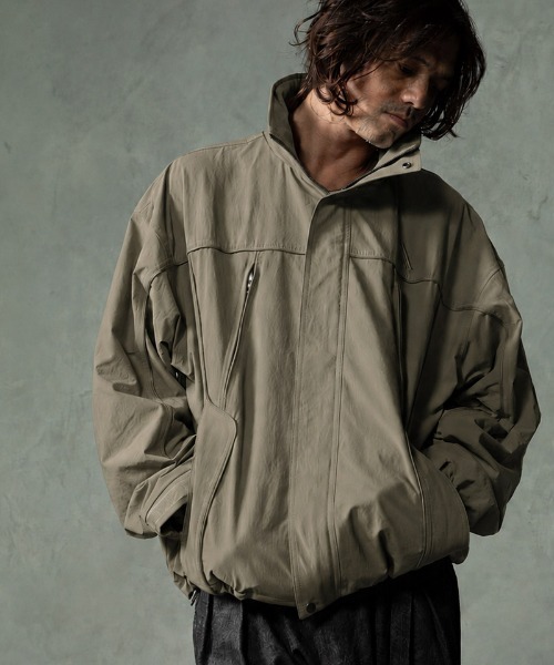 EGO TRIPPING(エゴトリッピング)の「mj11747-TRACK JACKET トラックジャケット(616759)(ブルゾン・メンズ・チャコール/サンドグレー/オレンジ/ブラック・46/48)」の1枚目の写真