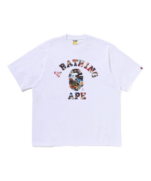 A BATHING APE(アベイシングエイプ)の「HYBRID CAMO COLLEGE RELAXED FIT TEE(Tシャツ/カットソー・メンズ・レッド/ホワイト/ブラック・LARGE/SMALL/XX-LARGE/X-LARGE/MEDIUM)」の1枚目の写真
