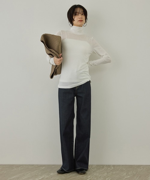 SALON adam et rope'（サロン アダム エ ロペ）の「【RED CARD TOKYO（レッドカードトーキョー）】35th Anniv. Wide（デニムパンツ・レディース・ブルー系その他・23/24/25/22）」の3枚目の写真