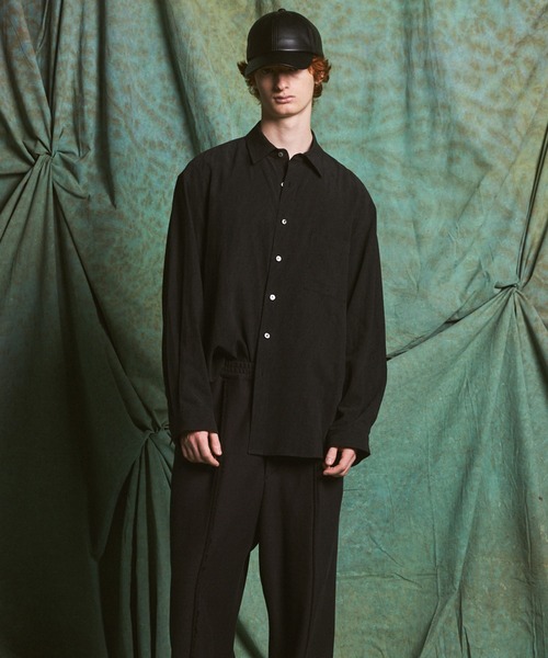 MAISON SPECIAL(メゾンスペシャル)の「《UNISEX》Fibril Prime-Over Long Sleeve Shirt/フィブリルプライムオーバーレギュラーシャツ【MAISON SPECIAL/メゾンスペシャル】(シャツ/ブラウス・メンズ・パープル/ブラック/ダークブルー/チャコールグレー・2/1/0)」の17枚目の写真