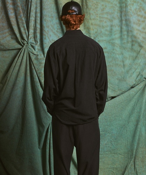 MAISON SPECIAL(メゾンスペシャル)の「《UNISEX》Fibril Prime-Over Long Sleeve Shirt/フィブリルプライムオーバーレギュラーシャツ【MAISON SPECIAL/メゾンスペシャル】(シャツ/ブラウス・メンズ・パープル/ブラック/ダークブルー/チャコールグレー・2/1/0)」の19枚目の写真