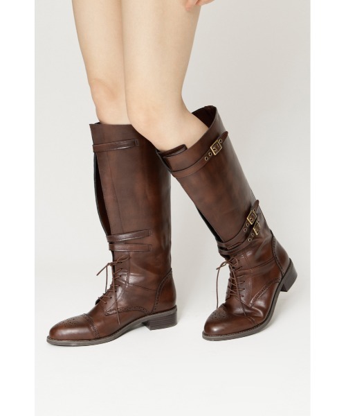 SLY(スライ)の「【限定カラーあり】FORMAL DRESS LONG BOOTS フォーマルドレスロングブーツ 秋服 冬服(ブーツ・レディース・ブラウン/ブラック・SMALL/MEDIUM/LARGE)」の18枚目の写真