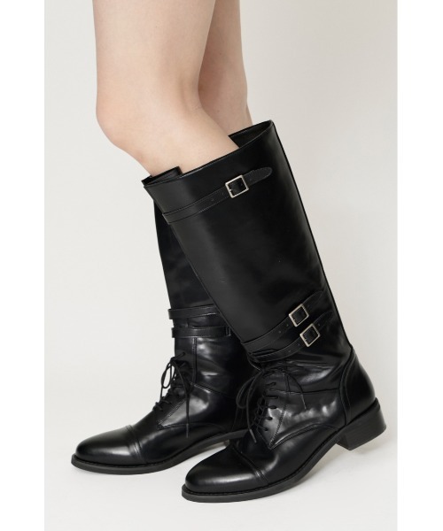 SLY(スライ)の「【限定カラーあり】FORMAL DRESS LONG BOOTS フォーマルドレスロングブーツ 秋服 冬服(ブーツ・レディース・ブラウン/ブラック・SMALL/MEDIUM/LARGE)」の7枚目の写真
