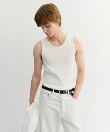 RELAXED SLEEVELESS TOP_UDTS6B321_IVORY