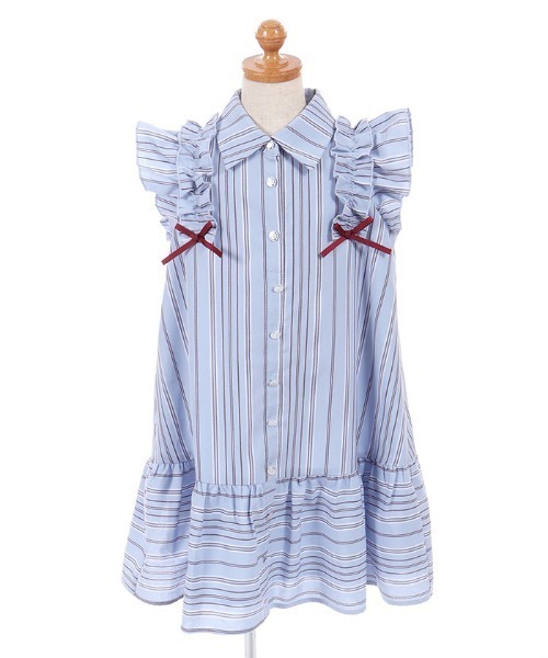 axes femme(アクシーズファム)の「ストライプ柄ワンピース(ワンピース・キッズ・サックスブルー/ピンク・MEDIUM/LARGE/X-LARGE)」の19枚目の写真