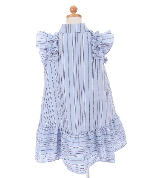 axes femme(アクシーズファム)の「ストライプ柄ワンピース(ワンピース・キッズ・サックスブルー/ピンク・MEDIUM/LARGE/X-LARGE)」の12枚目の写真