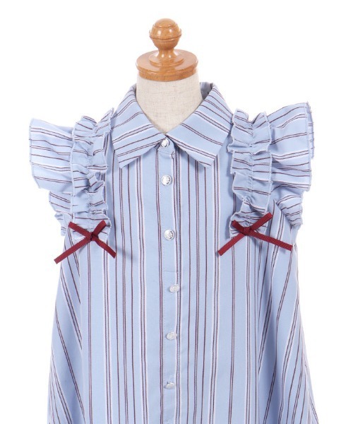 axes femme(アクシーズファム)の「ストライプ柄ワンピース(ワンピース・キッズ・サックスブルー/ピンク・MEDIUM/LARGE/X-LARGE)」の13枚目の写真