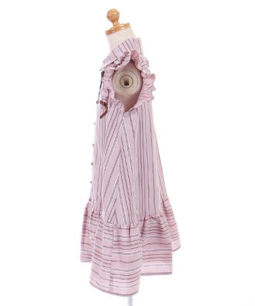 axes femme(アクシーズファム)の「ストライプ柄ワンピース(ワンピース・キッズ・サックスブルー/ピンク・MEDIUM/LARGE/X-LARGE)」の7枚目の写真