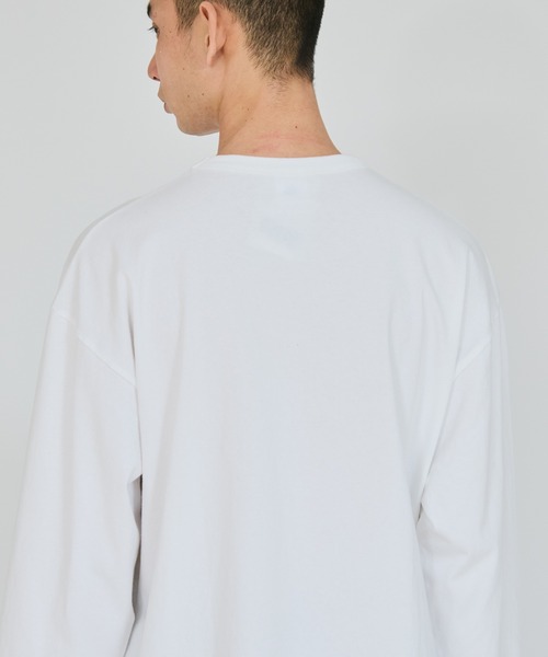 Champion(チャンピオン)の「【Champion/チャンピオン】メンズ ベーシック ロングスリーブTシャツ(Tシャツ/カットソー・メンズ・グレー/ホワイト/ブラック/グリーン/ネイビー・LARGE/MEDIUM/X-LARGE)」の9枚目の写真
