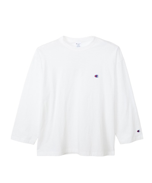 Champion(チャンピオン)の「【Champion/チャンピオン】メンズ ベーシック ロングスリーブTシャツ(Tシャツ/カットソー・メンズ・グレー/ホワイト/ブラック/グリーン/ネイビー・LARGE/MEDIUM/X-LARGE)」の12枚目の写真