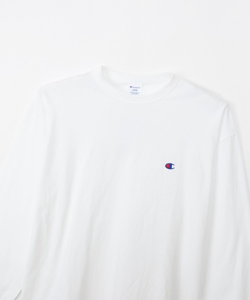 Champion(チャンピオン)の「【Champion/チャンピオン】メンズ ベーシック ロングスリーブTシャツ(Tシャツ/カットソー・メンズ・グレー/ホワイト/ブラック/グリーン/ネイビー・LARGE/MEDIUM/X-LARGE)」の14枚目の写真