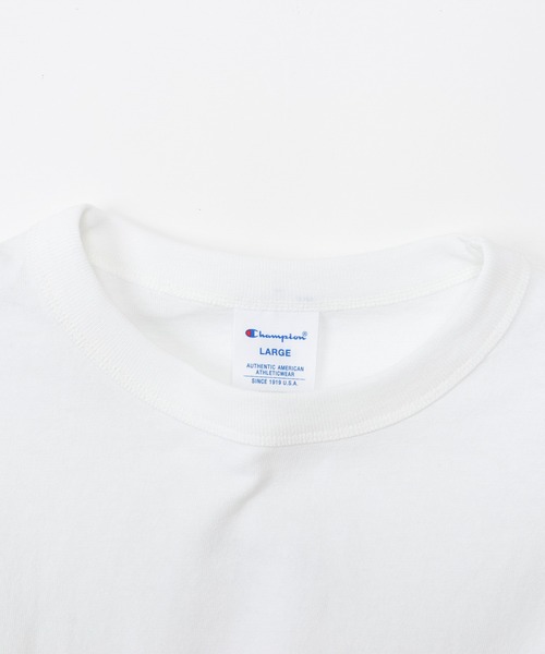 Champion(チャンピオン)の「【Champion/チャンピオン】メンズ ベーシック ロングスリーブTシャツ(Tシャツ/カットソー・メンズ・グレー/ホワイト/ブラック/グリーン/ネイビー・LARGE/MEDIUM/X-LARGE)」の15枚目の写真
