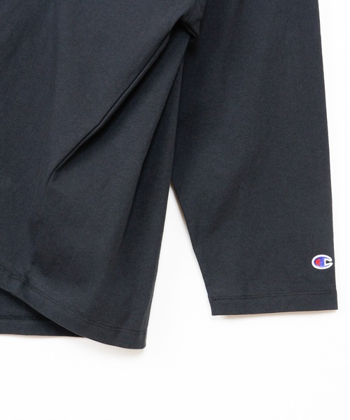 Champion(チャンピオン)の「【Champion/チャンピオン】メンズ ベーシック ロングスリーブTシャツ(Tシャツ/カットソー・メンズ・グレー/ホワイト/ブラック/グリーン/ネイビー・LARGE/MEDIUM/X-LARGE)」の17枚目の写真