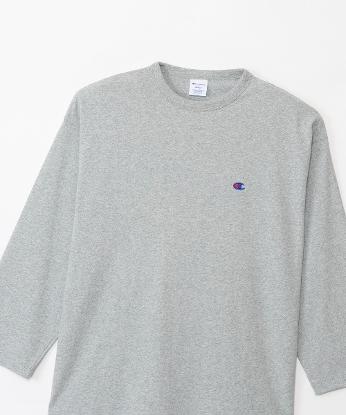 Champion(チャンピオン)の「【Champion/チャンピオン】メンズ ベーシック ロングスリーブTシャツ(Tシャツ/カットソー・メンズ・グレー/ホワイト/ブラック/グリーン/ネイビー・LARGE/MEDIUM/X-LARGE)」の22枚目の写真